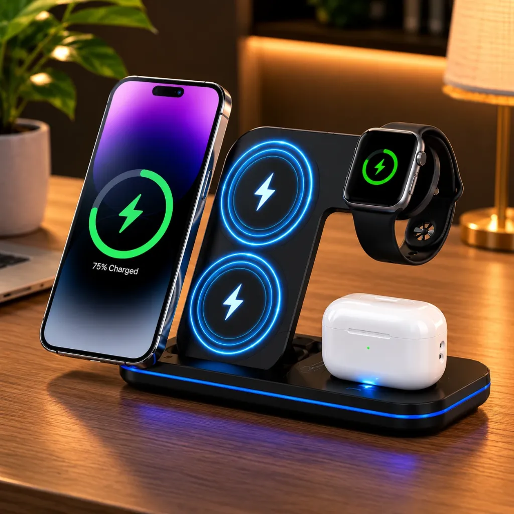 ChargeNest™ 4-in-1 Wireless Charging Station